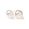 Brass Stud Earring Findings KK-G604-01S-06-1