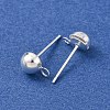 Brass Stud Earring Findings KK-G604-01S-03-2