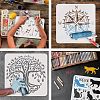 Large Plastic Reusable Drawing Painting Stencils Templates DIY-WH0202-516-4