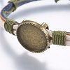 Genuine Cowhide Bracelet Making X-MAK-S065-AB04-3