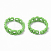 Spray Painted Alloy Cuff Rings RJEW-T011-32C-RS-2