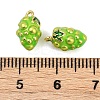 Brass Enamel Charms KK-L231-21G-05-3