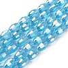Electroplate Glass Beads Strands LS-GC6X9MMC20Y-AB-1