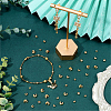 120Pcs 3 Styles Brass Crimp Beads Covers KK-SC0007-34-4