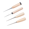  Stainless Steel Bead Awls and Wooden Awl Pricker Sewing Tool TOOL-NB0001-18-1