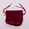 Velvet Jewelry Bags with Drawstring & Plastic Imitation Pearl TP-CJC0001-03A-1