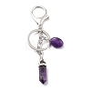 Natural & Synthetic Mixed Gemstone Keychain KEYC-M022-05-2