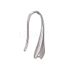 Rhodium Plated 925 Sterling Silver Earring Hooks X-STER-K168-116P-3