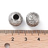304 Stainless Steel Rhinestone European Beads STAS-A092-10L-P-3