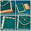 Bamboo Wood Multiple Necklace Display Stands NDIS-WH0003-008-4