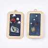 Epoxy Resin Pendants LS-RESI-S365-67B-2