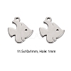 304 Stainless Steel Charms STAS-CJC0008-22P-3