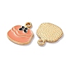 Alloy Enamel Pendants ENAM-O001-11T-G-2