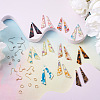 Cheriswelry DIY Triangle Drop Earring Making  Kits DIY-CW0001-31-4