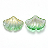 Two Tone Transparent Spray Painted Glass Pendants GLAA-T016-01A-2