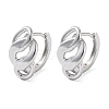 Brass Nuggets Hoop Earrings for Women EJEW-F347-01P-04-1