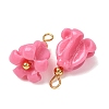 Dyed Synthetic Coral Pendants GG-CBAC295-01G-02-3
