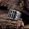 Punk Rock Style Unisex 316L Surgical Stainless Steel Cage Finger Rings RJEW-BB05876-8-3