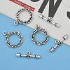 Tibetan Style Ring Toggle Clasps X-LF1496Y-5