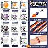  12 Strands 12 Style Halloween Theme Transparent Glass Beads Strands GLAA-TA0001-42-12