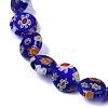 Handmade Millefiori Lampwork Beads Strands LAMP-G166-17B-04-3