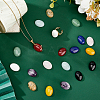 20Pcs 10 Styles Natural & Synthetic Mixed Gemstone Cabochons G-FH0002-56-5