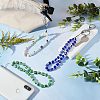 3Pcs 3 Style Glass Pearl & Lampwork & Glass Seed Beads Mobile Straps KEYC-OC0001-19-6