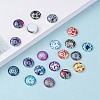 Mosaic Printed Glass Half Round/Dome Cabochons X-GGLA-N004-12mm-G-6