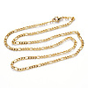 Vacuum Plating 304 Stainless Steel Figaro Chain Necklaces NJEW-S420-003C-G-3