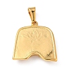 PVD Vacuum Plating 304 Stainless Steel Pendants STAS-D182-12G-2