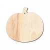 Single Face Printed Wood Big Pendants WOOD-I010-08D-2
