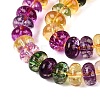 Crackle Transparent Glass Beads Strands GLAA-N074-02A-03-3