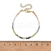Natural Apatite & Peridot & & Moss Agate & Sunstone & Rose Quartz & Non-magnetic Synthetic Hematite Beaded Bracelets for Women BJEW-JB14094-03-4