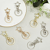18Pcs 3 Style Alloy Keychain Clasps KEYC-SP0001-49C-7