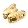 Ion Plating(IP) 304 Stainless Steel Slide Charms STAS-B075-37G-W-2