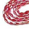 Opaque Glass Beads Strands GLAA-P001-04A-06-2