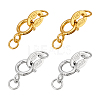 4Pcs 2 Colors 925 Sterling Silver Spring Ring Clasps STER-PH0003-71-1