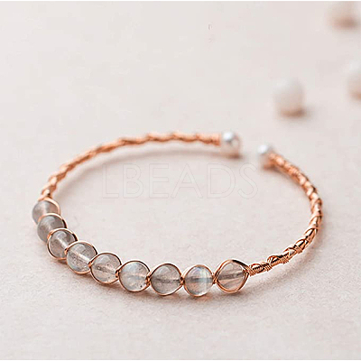 2 Rolls 2 Colors Round Copper Craft Wire CWIR-BC0006-19-1