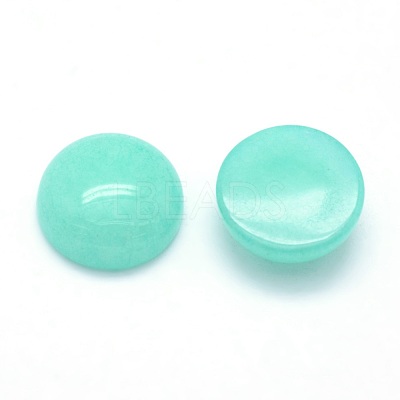 Natural Dyed Jade Cabochons X-G-P393-R30-12mm-1