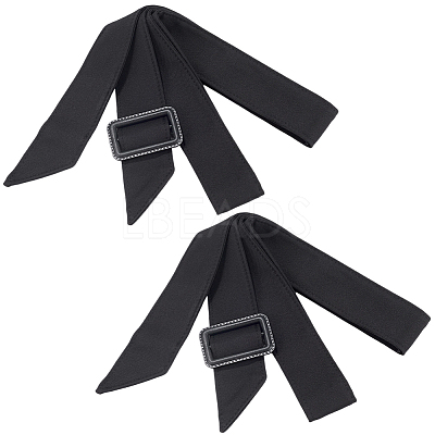 2Pcs Tie a Knot Polyester Waist Belt with Plastic Buckle AJEW-GF0014-53B-1