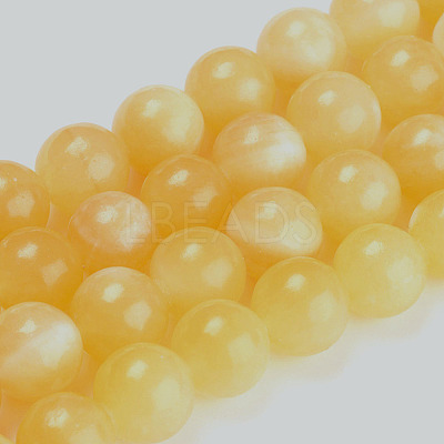 Natural Topaz Jade Beads Strands X-G-E266-11A-8mm-1