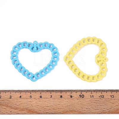 Spray Painted Alloy Pendants PALLOY-T092-89M-1