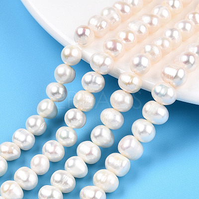 Natural Cultured Freshwater Pearl Beads Strands PEAR-N013-06F-1
