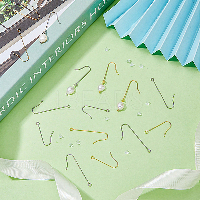 160Pcs 4 Style 316 Surgical Stainless Steel Earring Hooks STAS-DC0011-39-1
