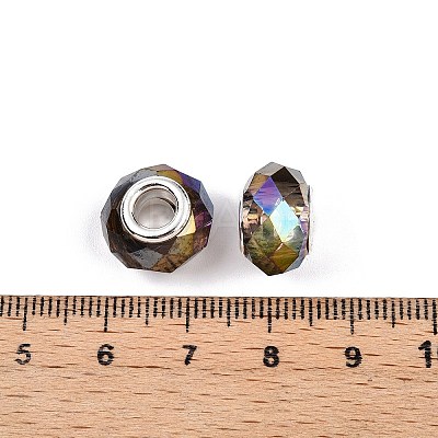 Transparent Glass European Beads GPDL-N004-D14mm-A17-1