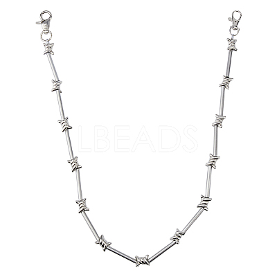 1Pc Rock Style Stainless Steel Barbed Wire Link Chains for Pants AJEW-HS0001-44-1