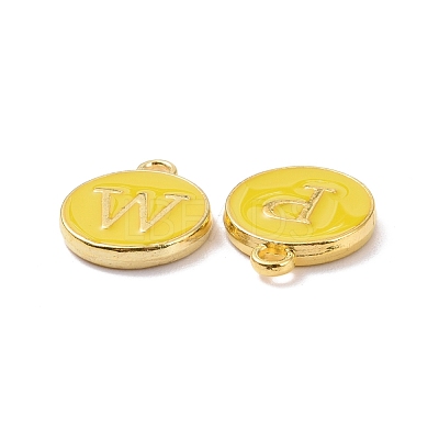 Golden Plated Alloy Enamel Charms ENAM-S118-09-M-1