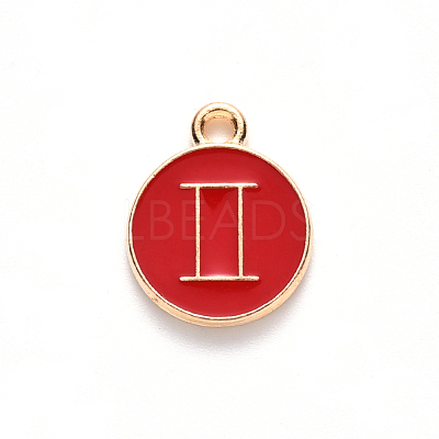 Alloy Enamel Pendants X-ENAM-S124-01A-07I-1
