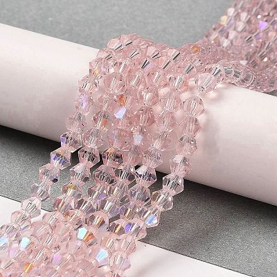 Transparent Electroplate Glass Beads Strands GLAA-F029-2mm-D26-1