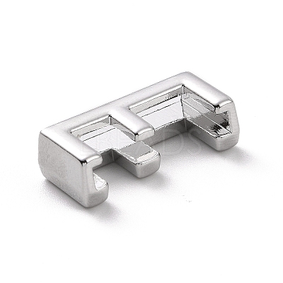 Alloy Letter Slide Charms FIND-A023-17E-1
